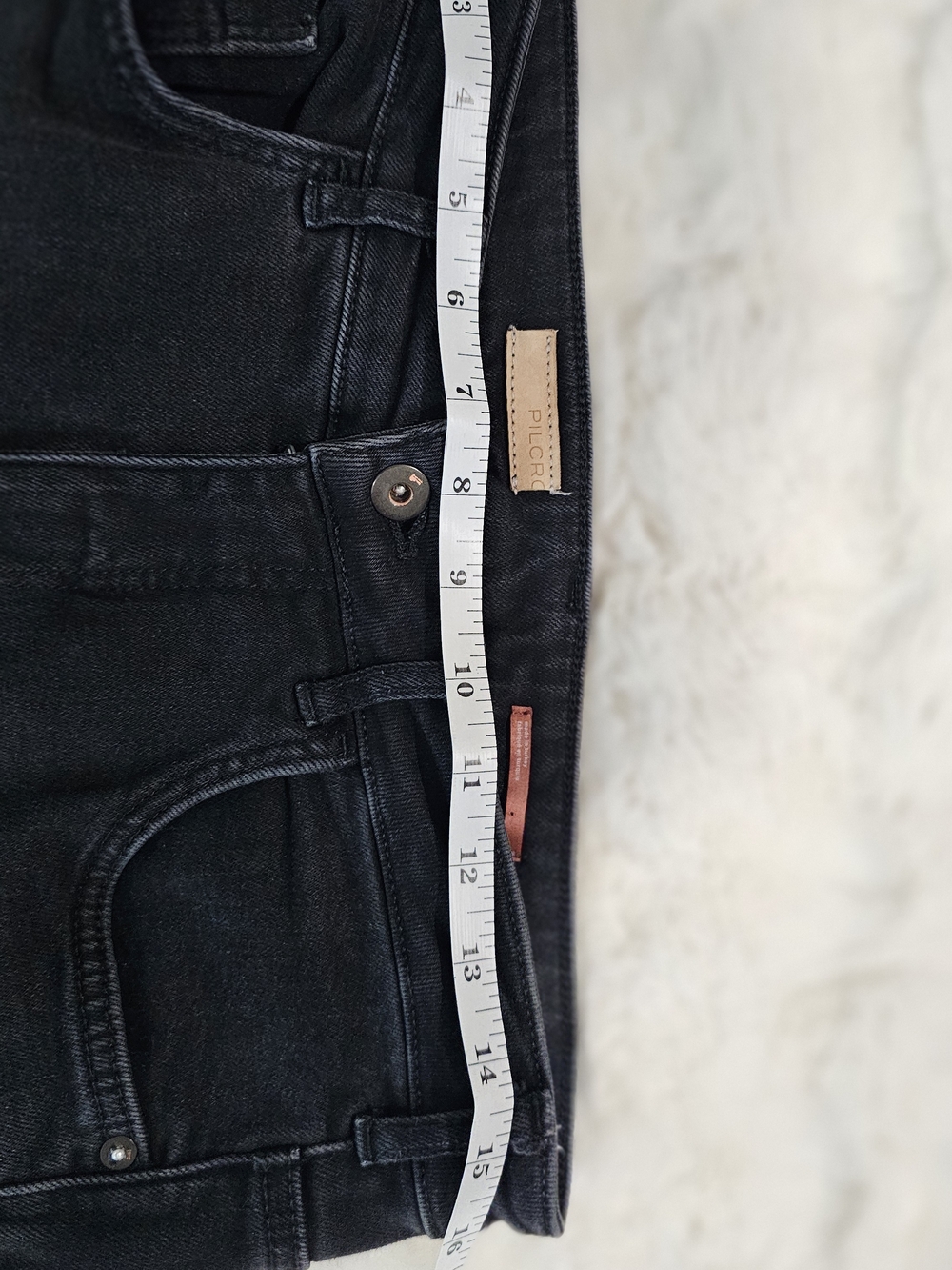 Pilcro Anthropologie Jeans Women 29 Dark Wash Flare Bootcut Mid Rise Stretch - Picture 3 of 10